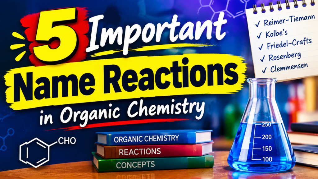 5 Important Organic Reactioneactions Class 12 Chemistry